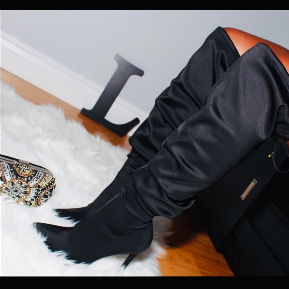 Brand New Black Thigh High Boots!